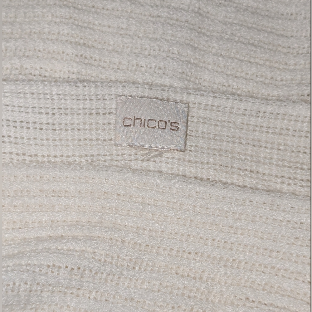 Chico's Stella Fringe Poncho - Picture 4 of 4